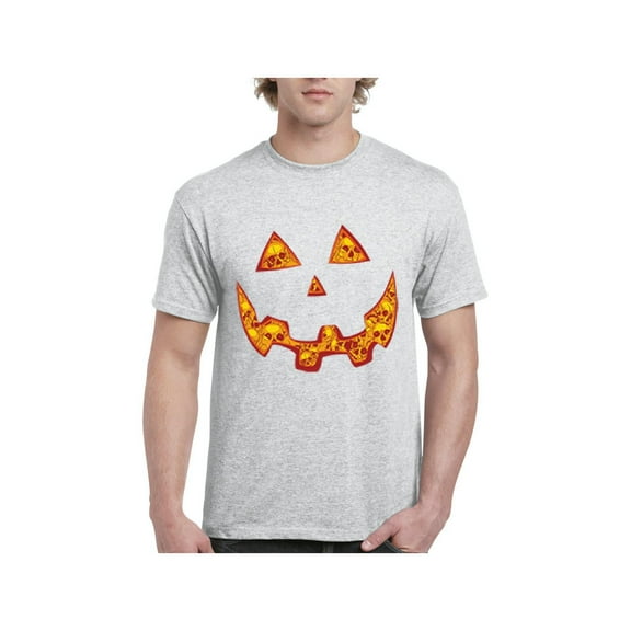 Men's T-Shirt Short Sleeve - Halloween Costume Pumpkin Face