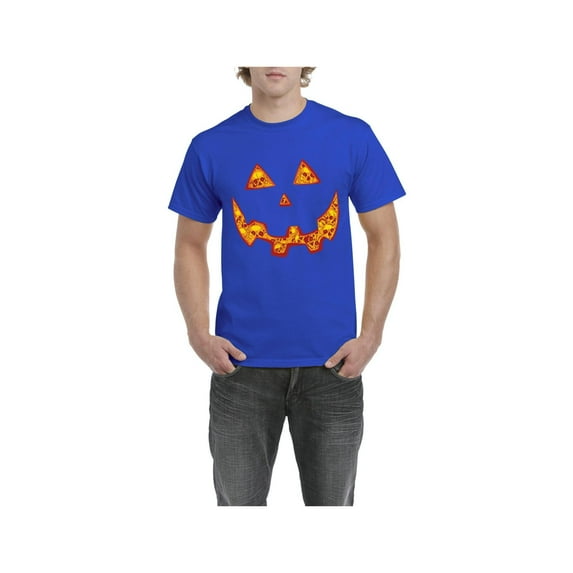 Men's T-Shirt Short Sleeve - Halloween Costume Pumpkin Face