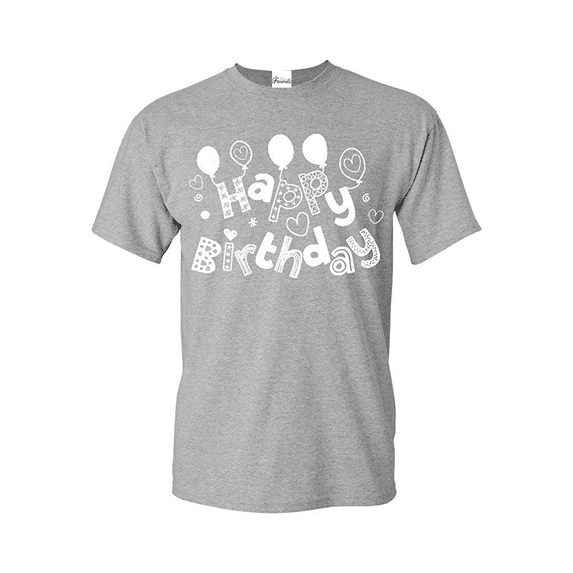 Men's T-Shirt Short Sleeve - Happy Birthday
