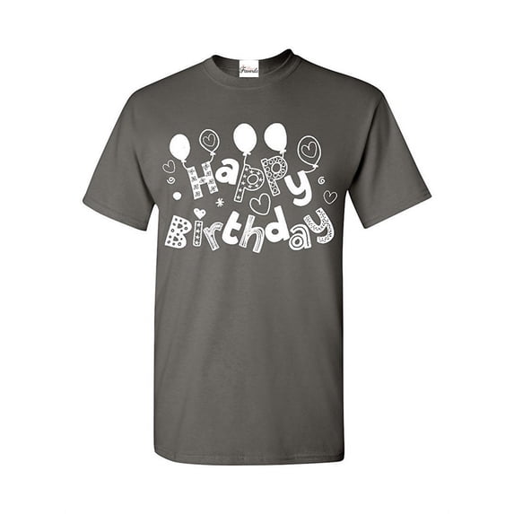 Men's T-Shirt Short Sleeve - Happy Birthday