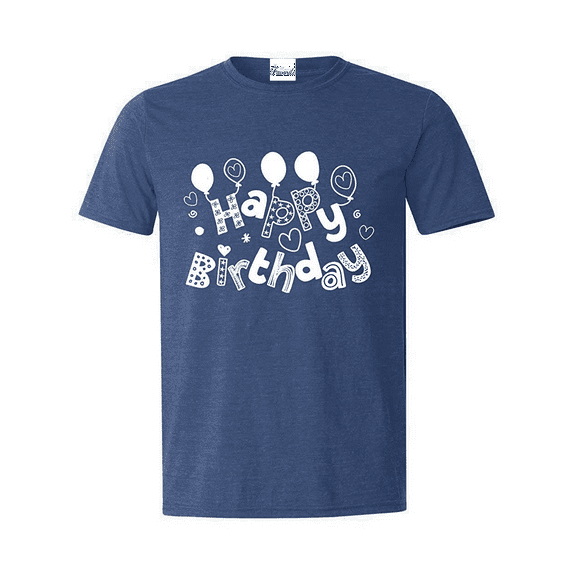 Men's T-Shirt Short Sleeve - Happy Birthday