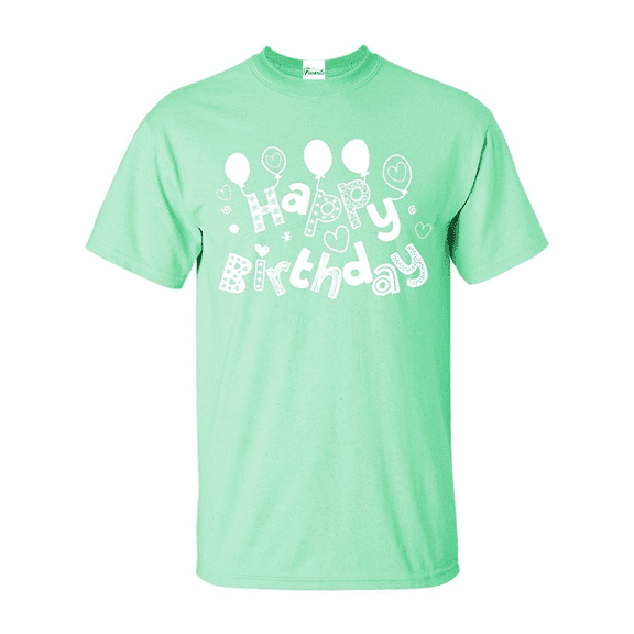 Men's T-Shirt Short Sleeve - Happy Birthday