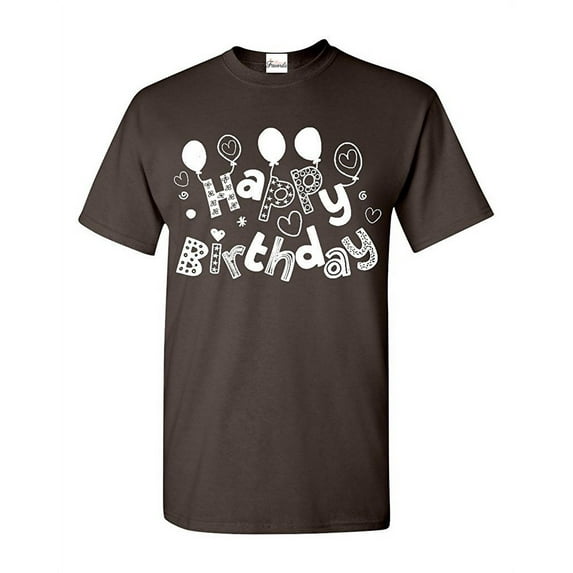 Men's T-Shirt Short Sleeve - Happy Birthday