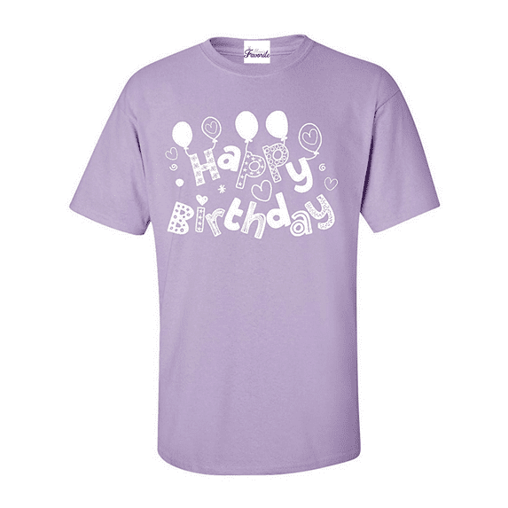 Men's T-Shirt Short Sleeve - Happy Birthday