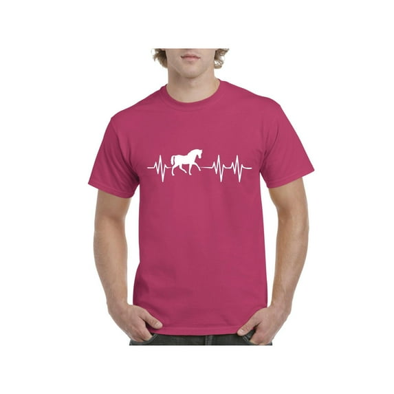 Men's T-Shirt Short Sleeve - Horse Riding Gift Horses
