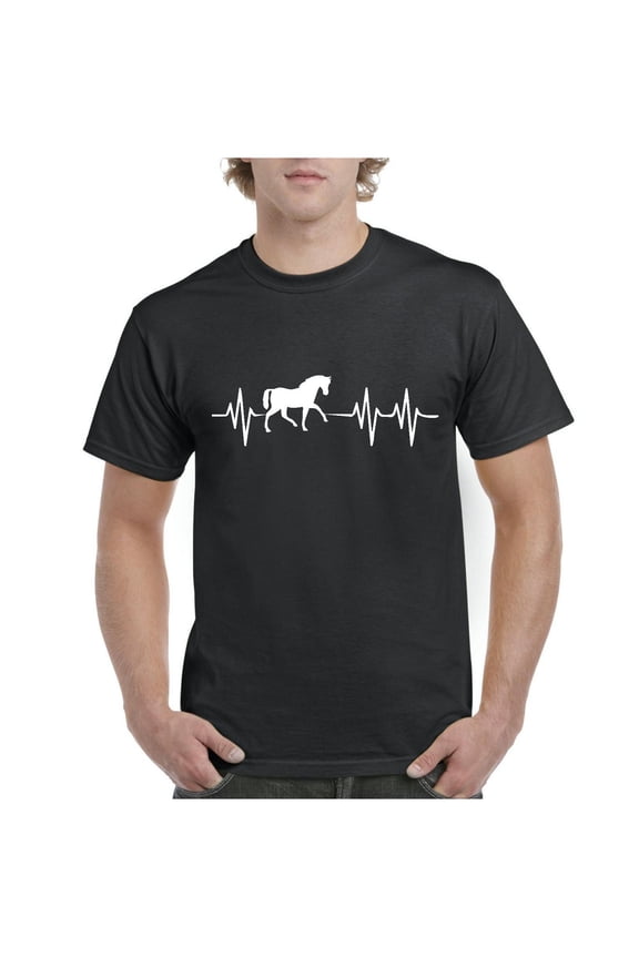 Men's T-Shirt Short Sleeve - Horse Riding Gift Horses