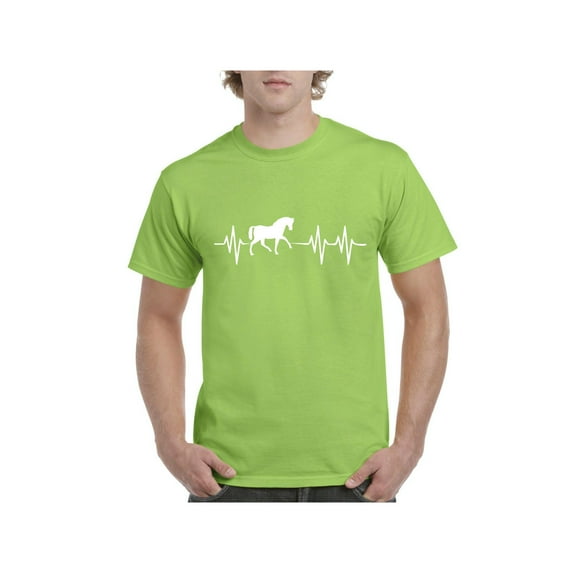Men's T-Shirt Short Sleeve - Horse Riding Gift Horses