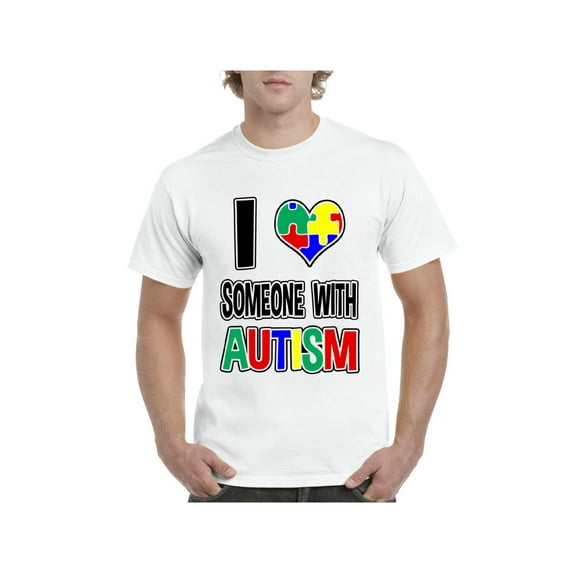 IWPF - Men's T-Shirt Short Sleeve - I Love Someone With Autism