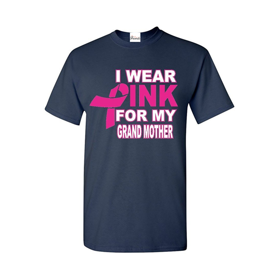 Men's T-Shirt Short Sleeve - I Wear Pink For My Grandma