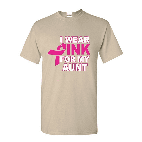 Men's T-Shirt Short Sleeve - I Wear Pink For My Mom