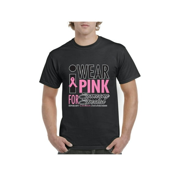 Men's T-Shirt Short Sleeve - I Wear Pink for Someone Special