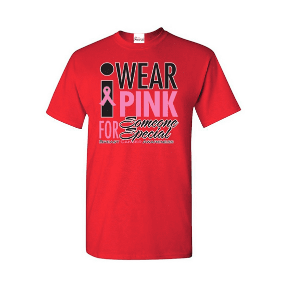 Men's T-Shirt Short Sleeve - I Wear Pink for Someone Special