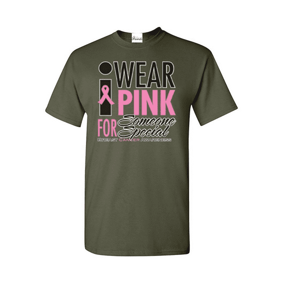 Men's T-Shirt Short Sleeve - I Wear Pink for Someone Special