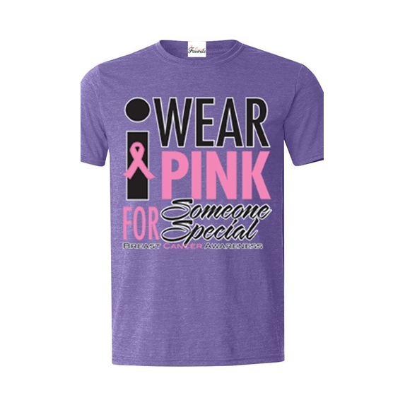 Men's T-Shirt Short Sleeve - I Wear Pink for Someone Special