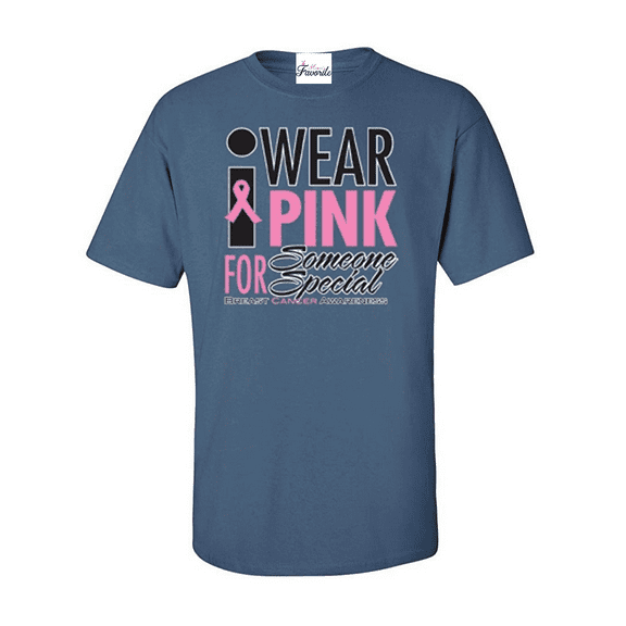 Men's T-Shirt Short Sleeve - I Wear Pink for Someone Special