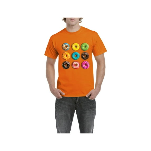 IWPF - Men's T-Shirt Short Sleeve - Love Food Donuts Doughnuts