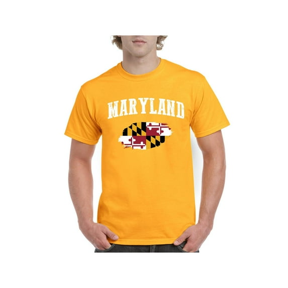 Men's T-Shirt Short Sleeve - Maryland Flag