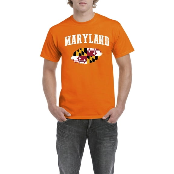 Men's T-Shirt Short Sleeve - Maryland Flag