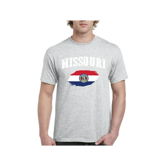 Men's T-Shirt Short Sleeve - Missouri Flag