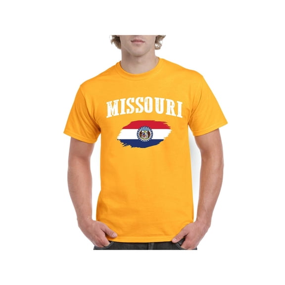 Men's T-Shirt Short Sleeve - Missouri Flag