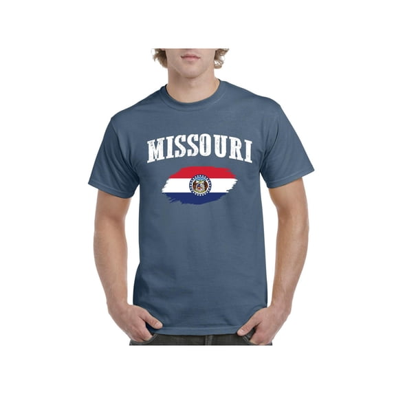 Men's T-Shirt Short Sleeve - Missouri Flag