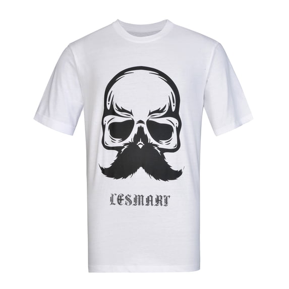Men's T-Shirt Short Sleeve O-Neck Skull Print