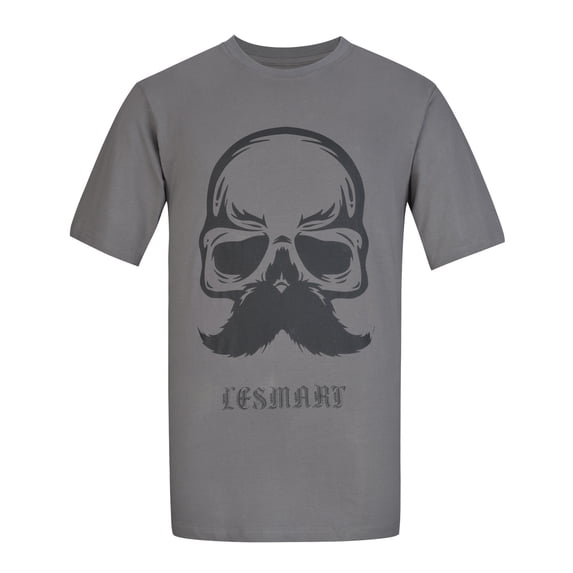 Men's T-Shirt Short Sleeve O-Neck Skull Print