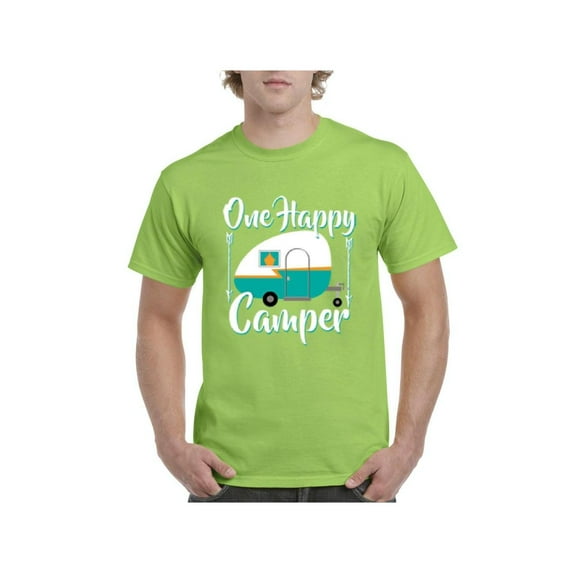 Men's T-Shirt Short Sleeve - ONE HAPPY CAMPER