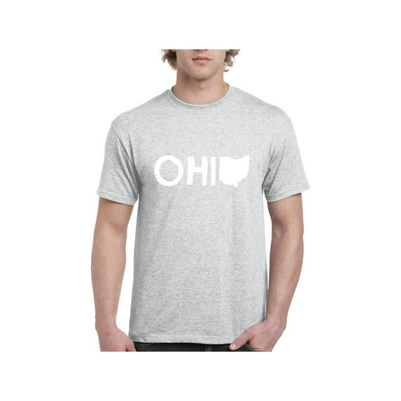 Men's T-Shirt Short Sleeve - Ohio Map