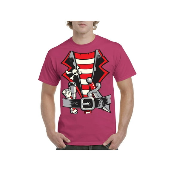 Men's T-Shirt Short Sleeve - Pirate Costume