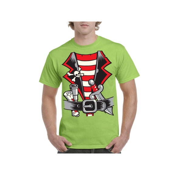Men's T-Shirt Short Sleeve - Pirate Costume