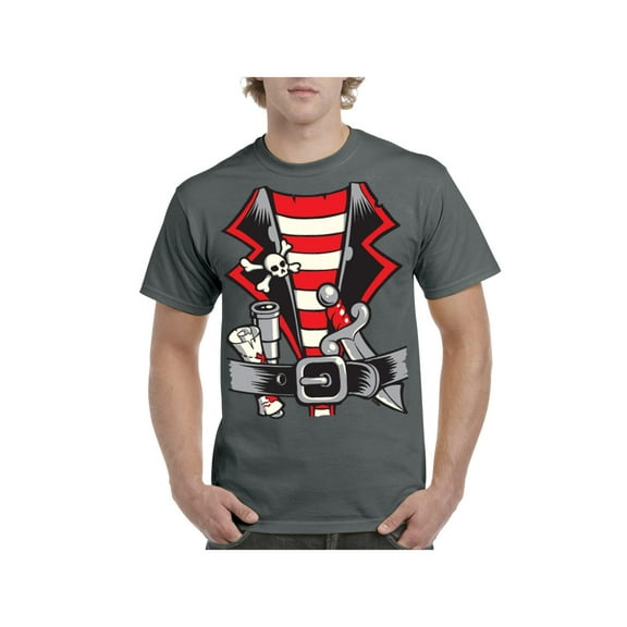 Men's T-Shirt Short Sleeve - Pirate Costume