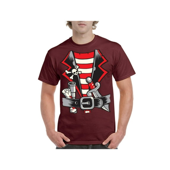 Men's T-Shirt Short Sleeve - Pirate Costume