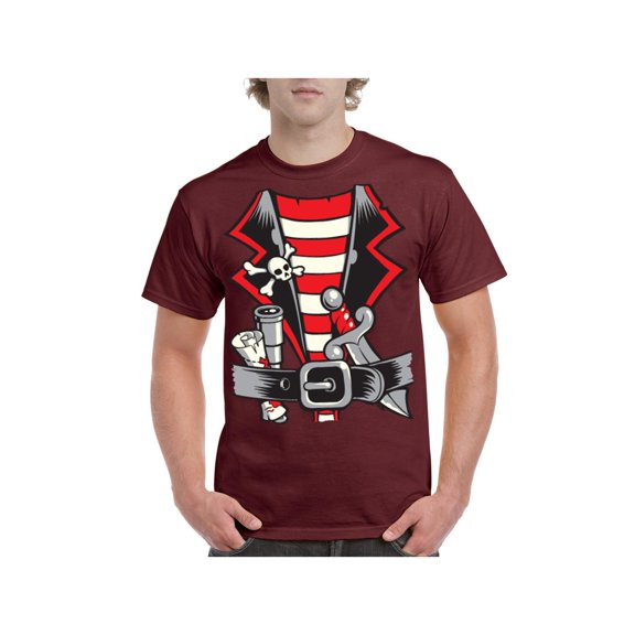 Men's T-Shirt Short Sleeve - Pirate Costume