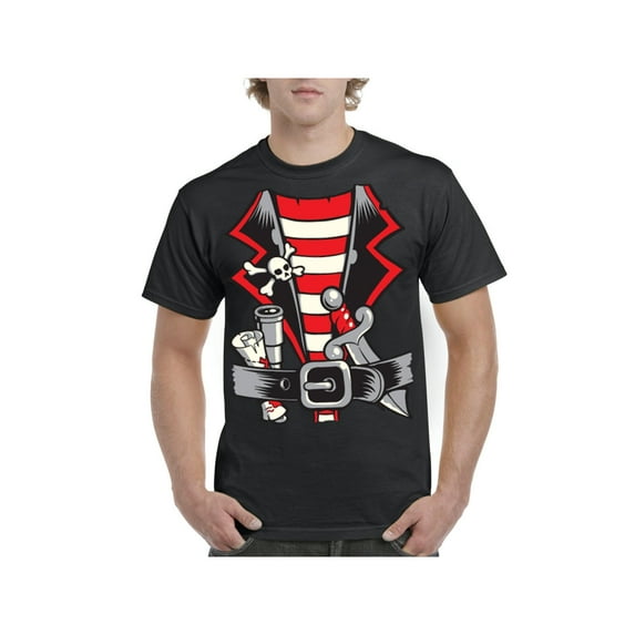 Men's T-Shirt Short Sleeve - Pirate Costume