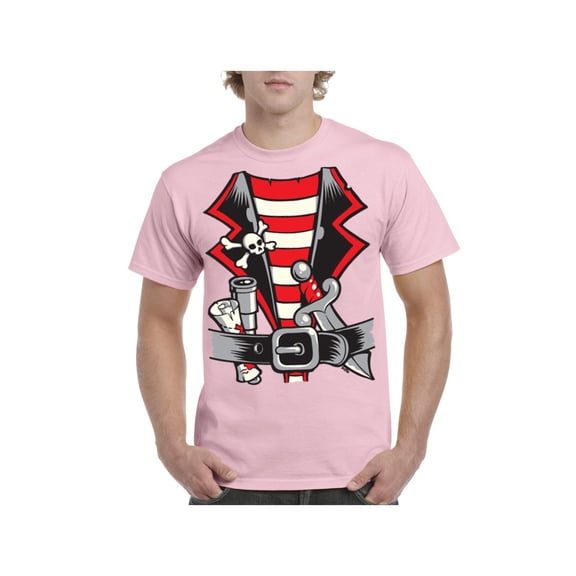 Men's T-Shirt Short Sleeve - Pirate Costume