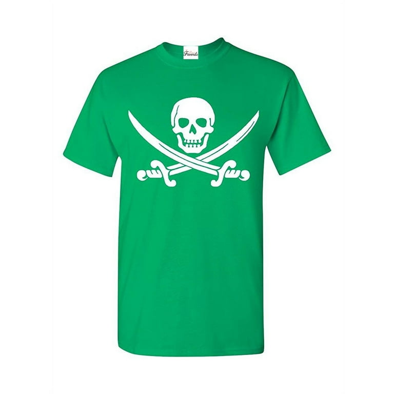 Men s T Shirt Short Sleeve Pirate Flag
