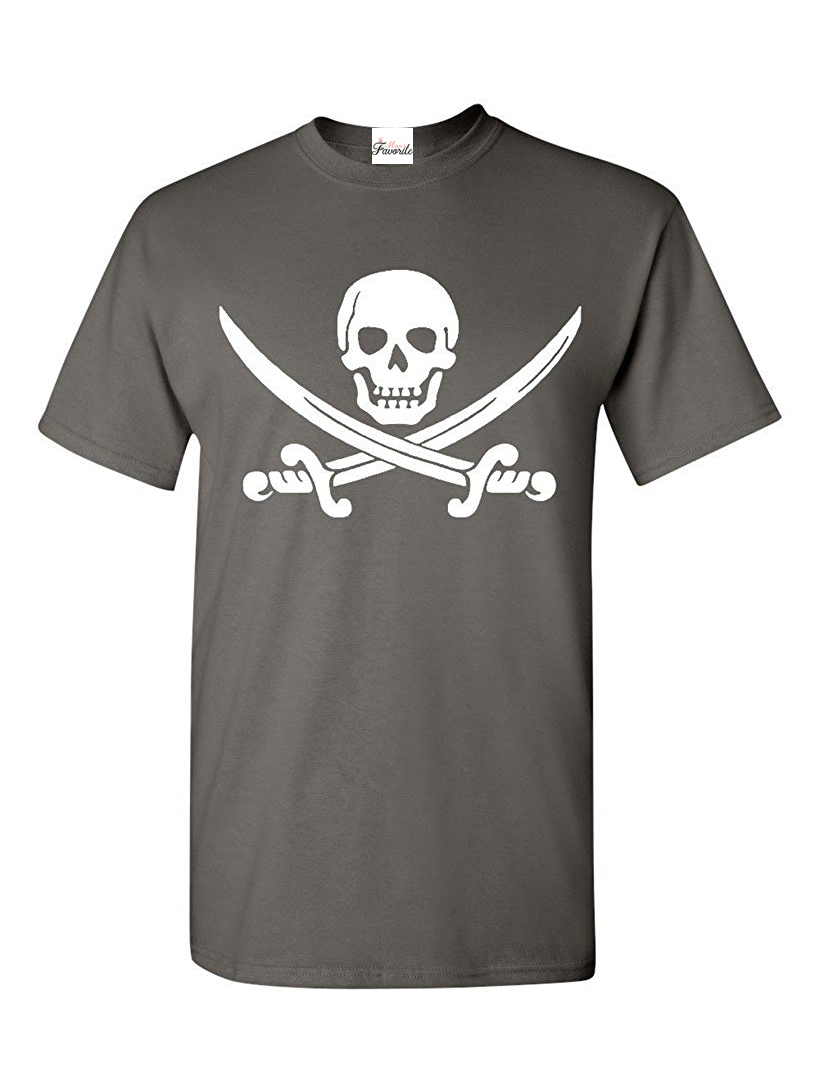 Men s T Shirt Short Sleeve Pirate Flag Walmart Men s T Shirt Short Sleeve Pirate Flag Walmart