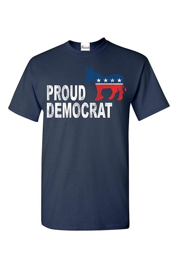 Men's T-Shirt Short Sleeve - Proud Democrat