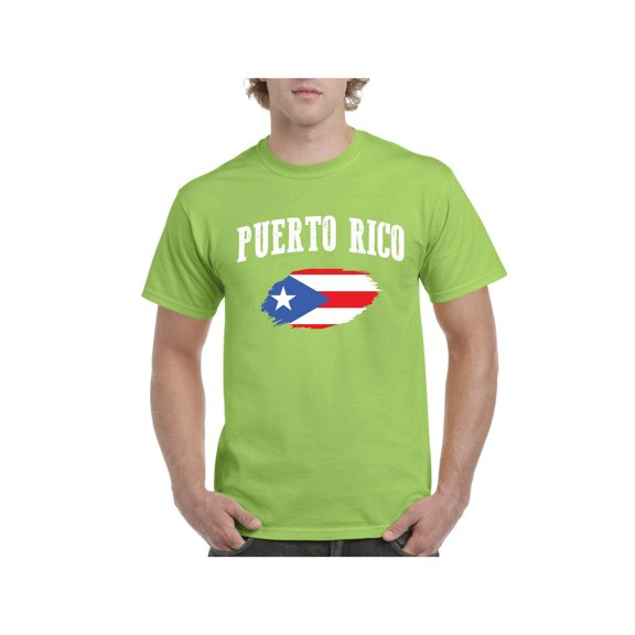 Men's T-Shirt Short Sleeve - Puerto Rico Flag