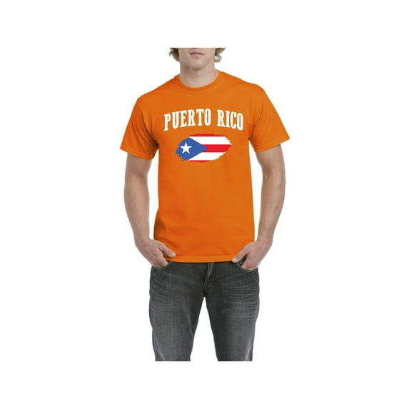Men's T-Shirt Short Sleeve - Puerto Rico Flag