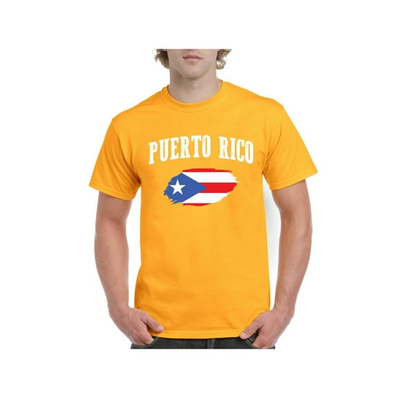 Men's T-Shirt Short Sleeve - Puerto Rico Flag
