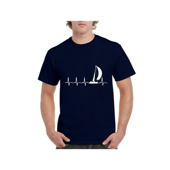 IWPF - Men's T-Shirt Short Sleeve - Sailing Heartbeat
