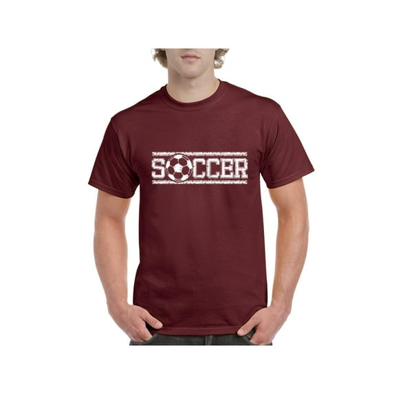 Men's T-Shirt Short Sleeve - Soccer Balls