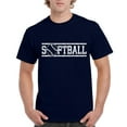 thumbnail image 1 of Men's T-Shirt Short Sleeve - Softball with Ball, 1 of 3