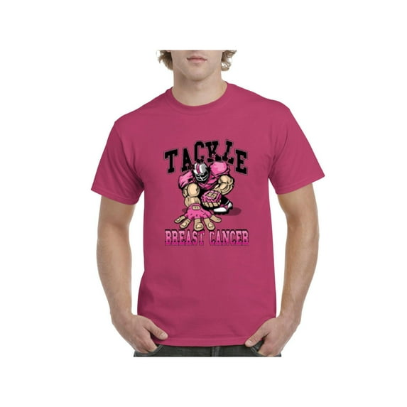 Men's T-Shirt Short Sleeve - Tackle Breast Cancer