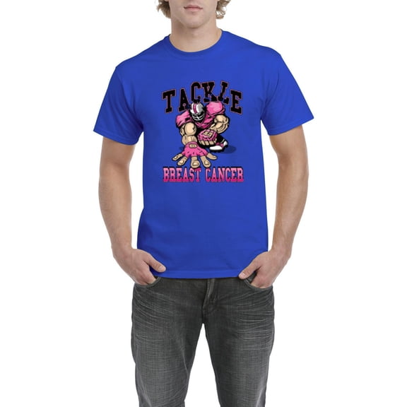 Men's T-Shirt Short Sleeve - Tackle Breast Cancer