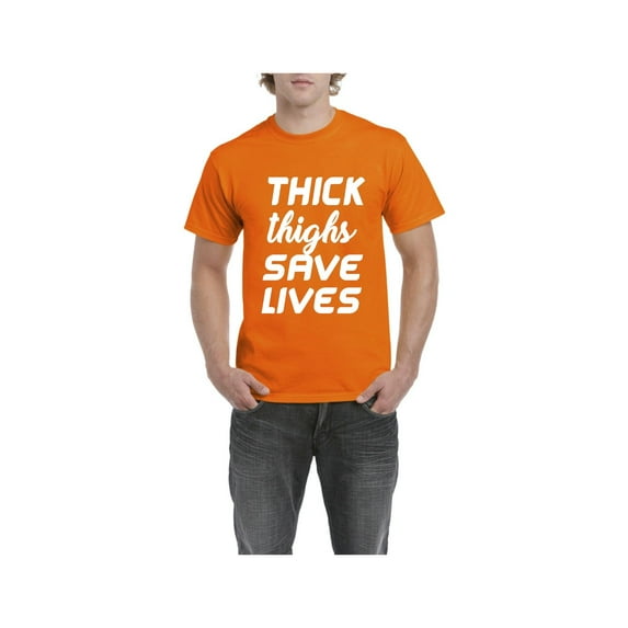 Men's T-Shirt Short Sleeve - Thick Thighs Save Lives