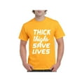 thumbnail image 1 of Men's T-Shirt Short Sleeve - Thick Thighs Save Lives, 1 of 3