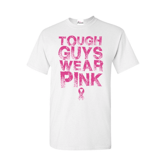 Men's T-Shirt Short Sleeve - Tough Guys Wear Pink Cancer